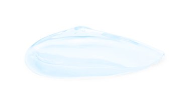 Sample of cosmetic gel isolated on white
