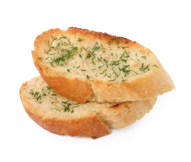 Lezzetli baget parçaları, bembeyaz dereotlu.