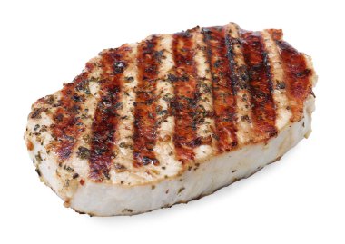 Lezzetli kızarmış domuz bifteği.