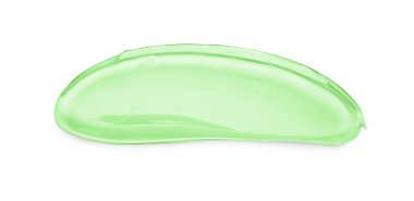 Sample of cosmetic gel isolated on white
