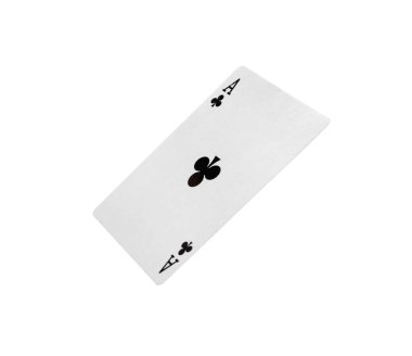 Playing card isolated on white. Poker game