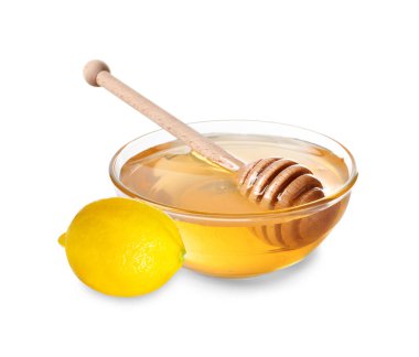 Bal cam kasede, bembeyaz ve limonlu.