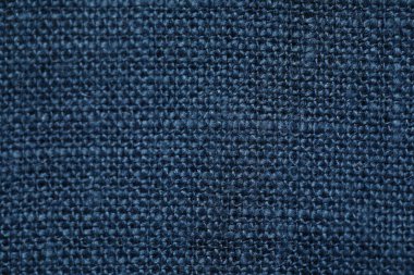 Arka plan olarak mavi kumaşın dokusu, üst görünüm