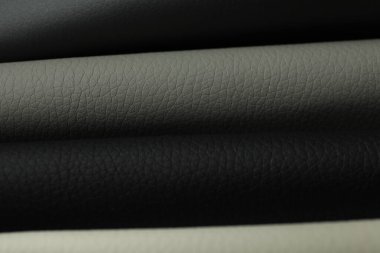 Arka plan olarak farklı deri örnekleri, yakın görünüm