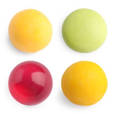 Vitamin. Birçok farklı hap beyaz, üst görünümde izole