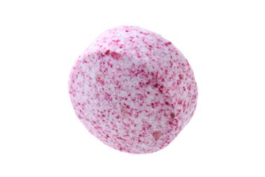 Beyaza izole edilmiş bir vitamin hapı. Sağlık takviyesi