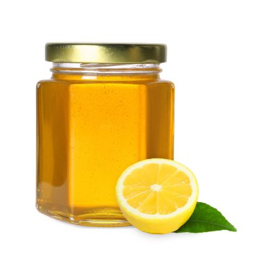 Bal cam kavanozda yalıtılmış beyaz