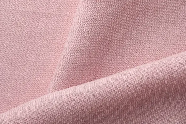 Textuur Van Roze Stof Als Achtergrond Bovenaanzicht — Stockfoto