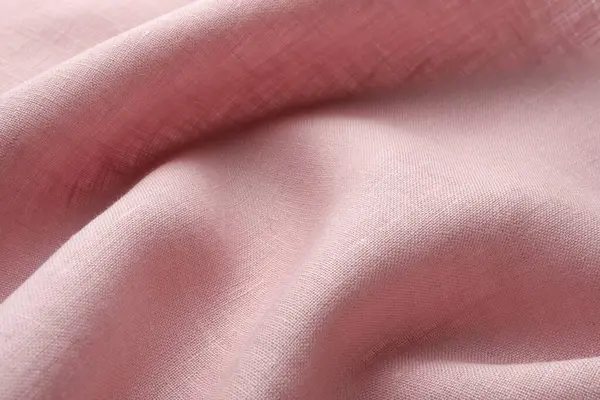 Textuur Van Roze Verfrommelde Stof Als Achtergrond Close — Stockfoto