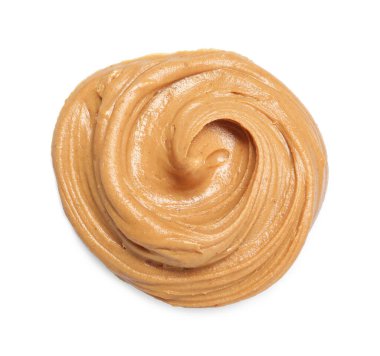 Beyaz manzaralı, lezzetli fındık ezmesi örneği.