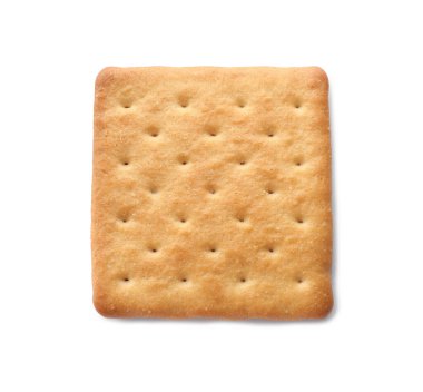 Beyaz manzaralı, çıtır çıtır bir kraker. Lezzetli yemek.