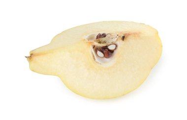 Taze olgun bıldırcın beyazı izole edilmiş.