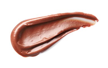 Lezzetli sütlü çikolata ezmesi kokusu beyaz, üstten görünüyor.