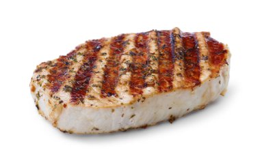 Lezzetli kızarmış domuz bifteği.