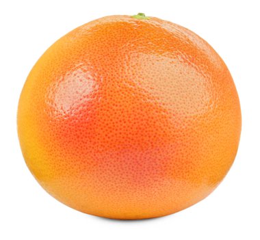 Taze olgun greyfurt beyaza izole edilmiş. Citrus meyvesi.