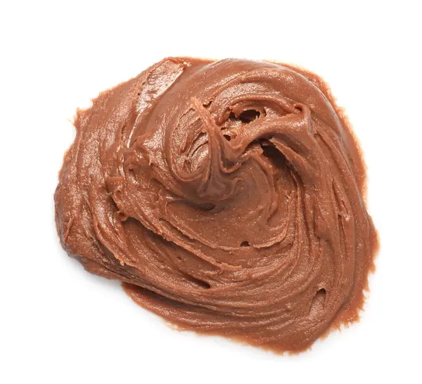 Beyaz manzaralı, lezzetli fındık ezmesi örneği.