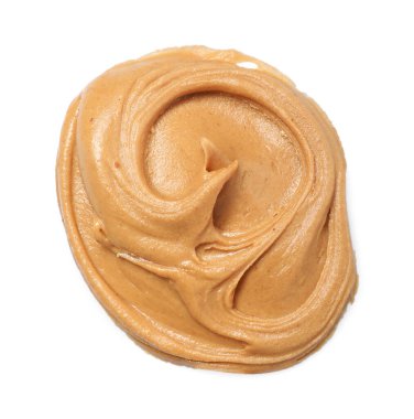 Beyaz manzaralı, lezzetli fındık ezmesi örneği.