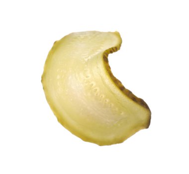 Beyaz izole turşusu salatalık dilim