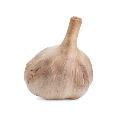 Mayalanmış sarımsak soğanı beyaza izole edilmiş.