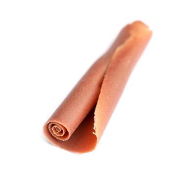 Bir lezzetli çikolata, beyazın üzerinde yalıtılmış.