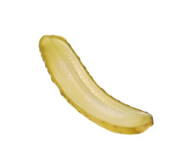 Beyaz izole turşusu salatalık dilim