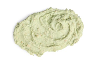 Beyaz manzaralı, lezzetli fındık ezmesi örneği.