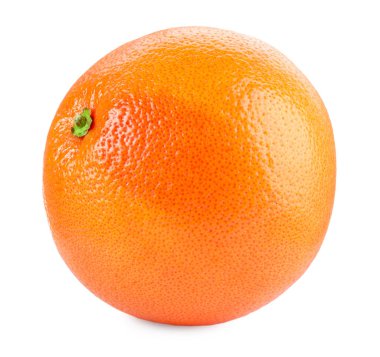 Taze olgun greyfurt beyaza izole edilmiş. Citrus meyvesi.