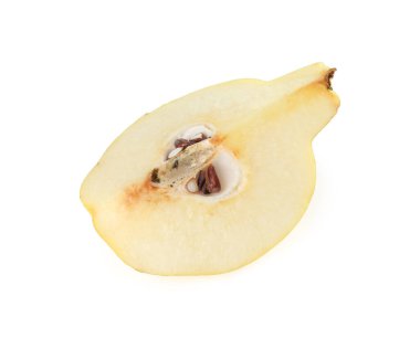 Taze olgun bıldırcın beyazı izole edilmiş.