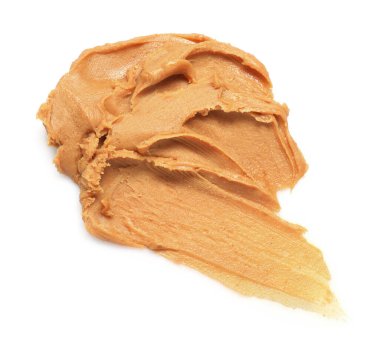 Beyaz manzaralı, lezzetli fındık ezmesi örneği.