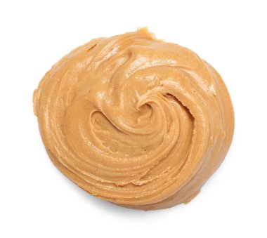 Beyaz manzaralı, lezzetli fındık ezmesi örneği.