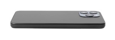 Beyazda izole edilmiş yeni bir modern akıllı telefon