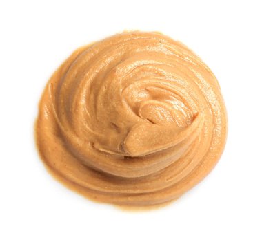 Beyaz manzaralı, lezzetli fındık ezmesi örneği.