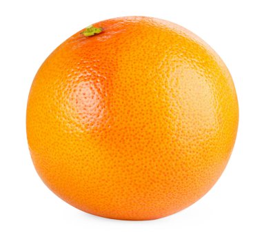 Taze olgun greyfurt beyaza izole edilmiş. Citrus meyvesi.