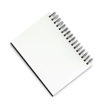 Üst görünümde izole edilmiş bir defter