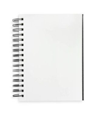 Üst görünümde izole edilmiş bir defter