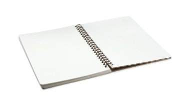 Beyazda boş sayfaları olan bir açık defter