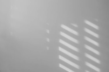 Işık ve gölgeler beyaz duvara düşüyor