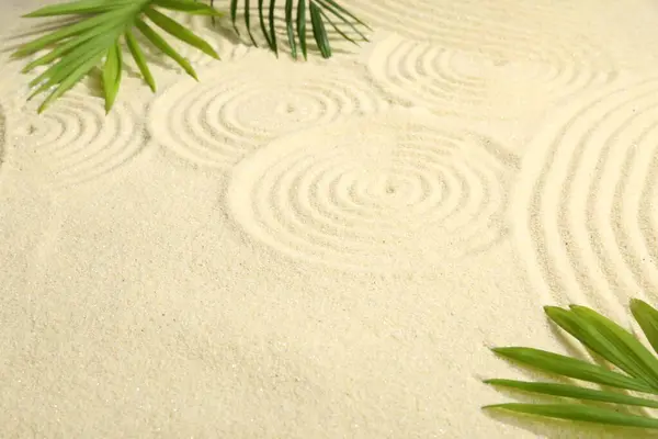 베이지 모래에 패턴과 — 스톡 사진