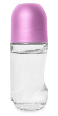 Bir rulo deodorant beyazda izole edilmiş. Kişisel bakım ürünü