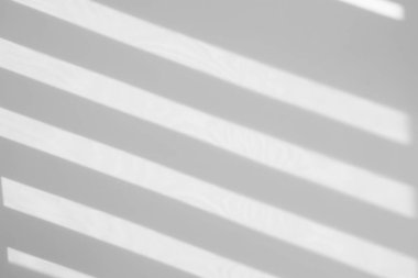 Işık ve gölgeler beyaz duvara düşüyor