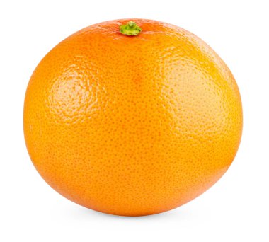 Taze olgun greyfurt beyaza izole edilmiş. Citrus meyvesi.