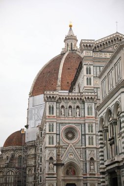 Florence, İtalya - 8 Şubat 2024: Santa Maria del Fiore Açık Hava