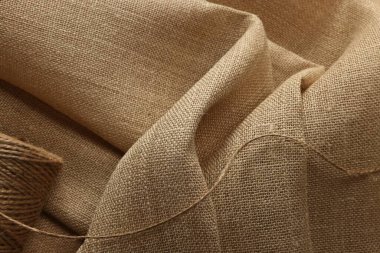 Çuval bezinde iplik makarası, üst görünüm