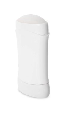 Beyaza izole edilmiş katı bir deodorant. Kişisel bakım ürünü