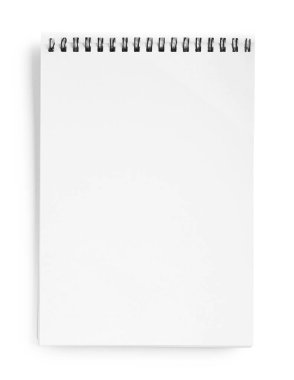 Üst görünümde izole edilmiş bir defter