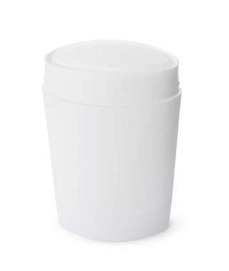 Beyaza izole edilmiş katı bir deodorant. Kişisel bakım ürünü