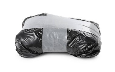 Uyuşturuculu paket beyaza izole edilmiş. Uyuşturucu bağımlılığı