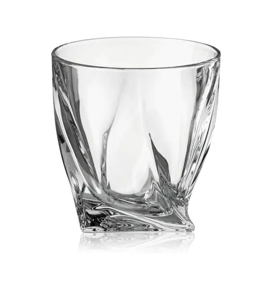 stock image Empty glass for whiskey isolated on white