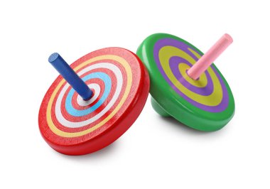 İki parlak başlık beyaza izole edilmiş