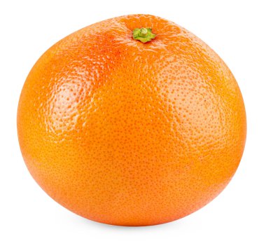 Taze olgun greyfurt beyaza izole edilmiş. Citrus meyvesi.